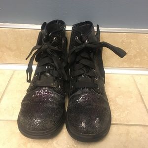 Jojo Siwa Glitter combat boots